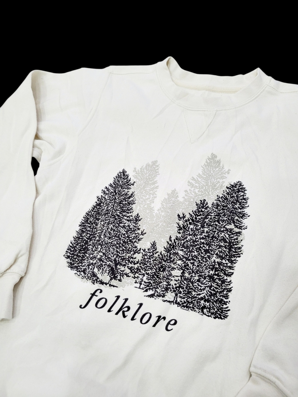 Lock The Label Folklore White Sweatshirt Top Size: XS